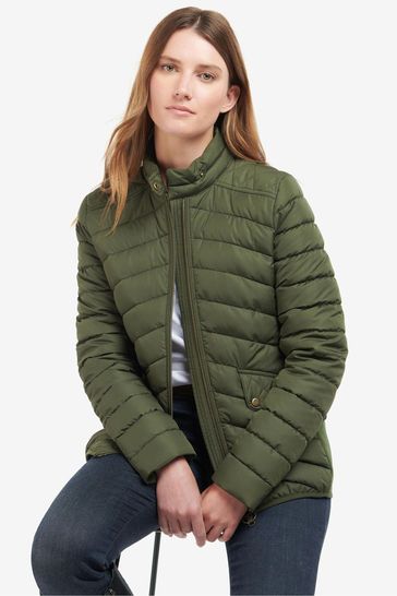 Barbour Green Stretch Cav Quilted Jacket