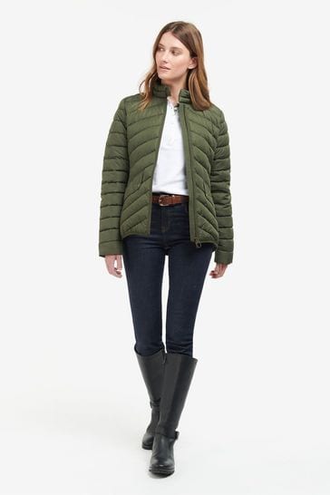 Buy Barbour Green Stretch Cav Quilted Jacket from Next Ireland