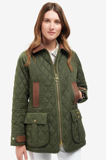 Barbour Green Premium Beadnell Quilted Jacket