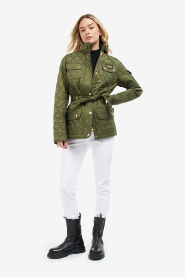 Ladies green barbour best sale quilted jacket