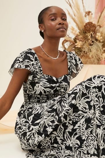 Buy FatFace Dahlia Botanical Midi Dress from Next Bahrain