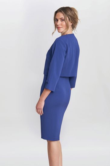 Blue dress and jacket shop