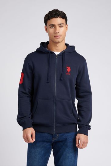 U.S. Polo Assn. Mens Classic Fit Player 3 Zip Hoodie