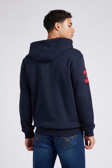Buy U.S. Polo Assn. Blue Mens Classic Fit Player 3 Zip Up Hoodie from Next Bahrain