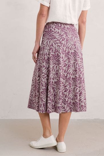 Buy Seasalt Cornwall Purple Orchard Jersey Skirt from Next Cyprus