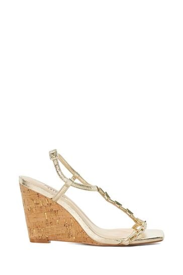 Dune gold wedges discount