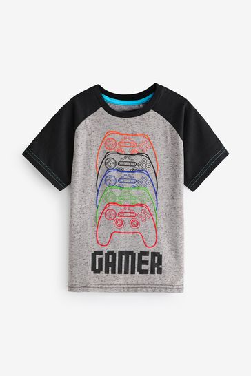 Harry Bear Grey Gaming Controller T-Shirt