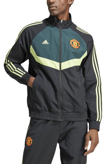 adidas Black Manchester United Urban Purist Woven Track Top