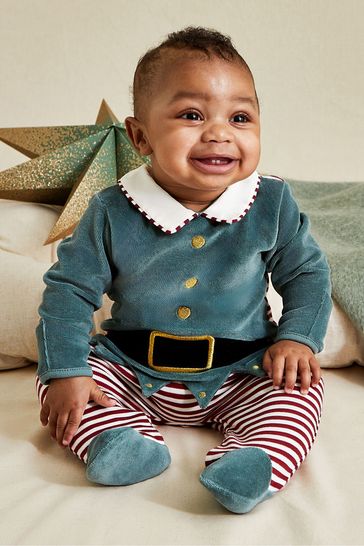 Buy JoJo Maman Bebe Red Christmas Baby Elf Outfit Set 2 Piece from Next Bahrain