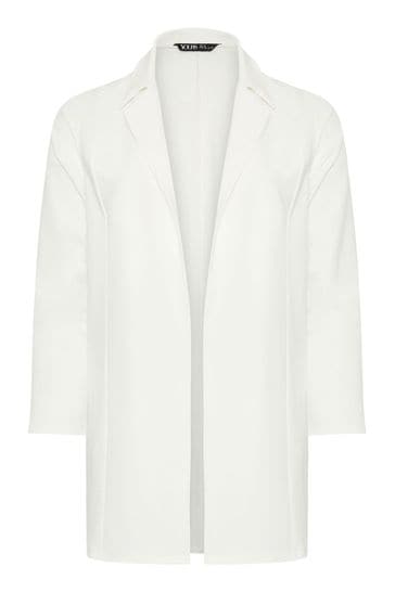 Buy Yours Curve White Longline Blazer from Next Bahrain