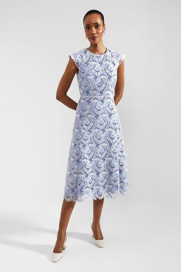 Buy Hobbs Blue Petite Petite Phoebe Dress from Next Bahrain