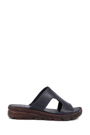 Pavers Leather Slip On Sandals