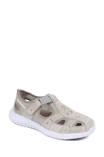 Buy Pavers Grey Pavers Wide Fit Leather Mary Janes Sandals from Next Kuwait