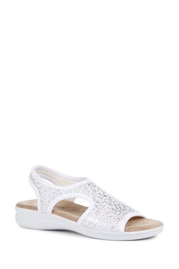 Pavers Pull-On White Sandals