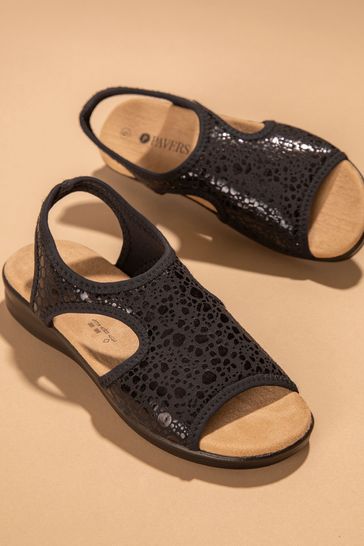 Buy Pavers Black Pavers Pull On Black Sandals from Next Bahrain