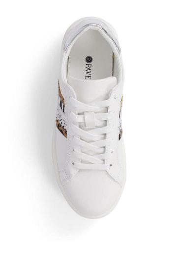 Buy Pavers Lace Up White Trainers from Next Bahrain