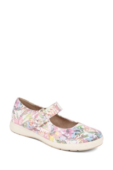 Buy Pavers White Pink Pavers Touch Fasten Mary Janes White Shoes from Next Bahrain