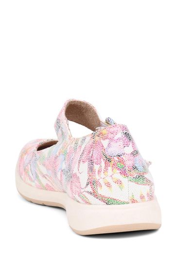 Buy Pavers White Pink Pavers Touch Fasten Mary Janes White Shoes from Next Kuwait