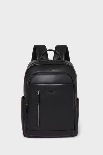 Buy OSPREY LONDON The Hudson Leather Black Backpack from Next Turkey