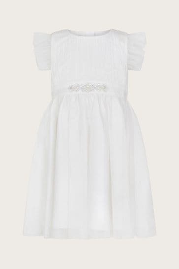 Monsoon Natural Baby Penelope Belt Dress