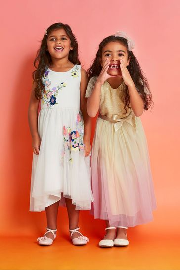 Buy Monsoon Natural Fiorella Embroidered Scuba Dress from Next Australia