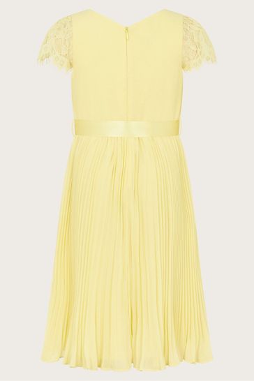 Lace pleated dress clearance