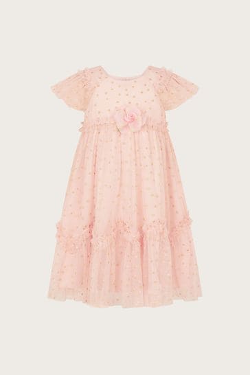 Monsoon Pink Baby Issey Rose Dress