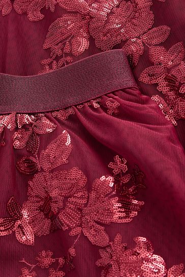 Maroon sequin maxi skirt cheap