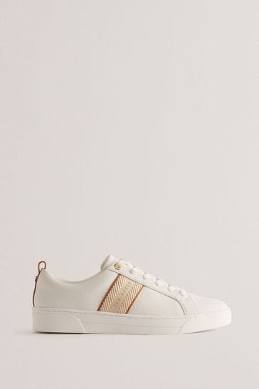 Ted Baker Baily Webbing Cupsole Brown Trainers