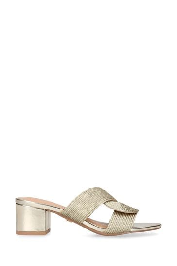 Kurt geiger gold heeled sandals top