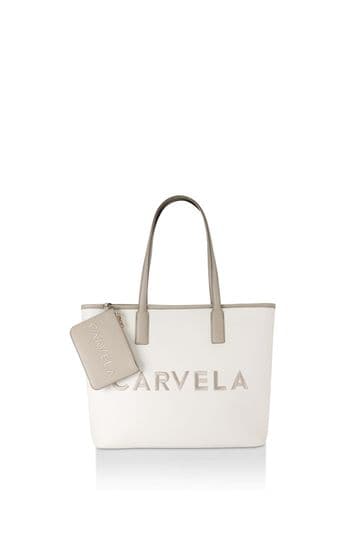 Carvela Cream Large Frame Shopper Bag