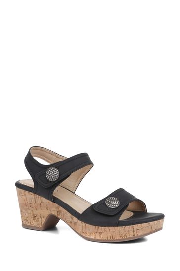 Buy Pavers Black Pavers Strappy Heeled Sandals from Next Bahrain