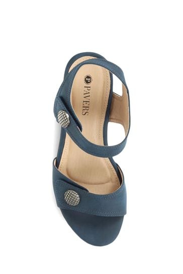 Pavers navy sandals sales