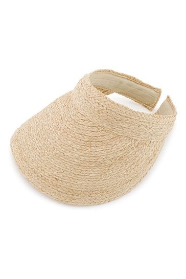 Seaspray Natural Raffia Sun Visor