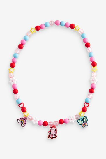 Peppa pig necklace bracelet set clearance