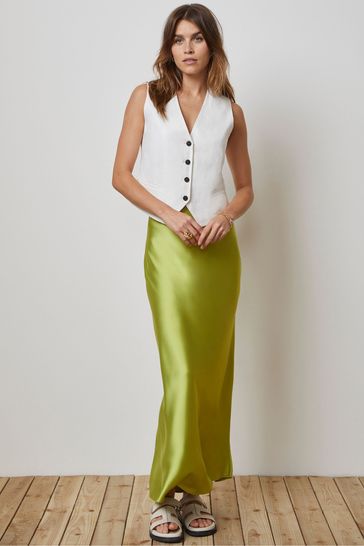 Satin velvet skirt on sale