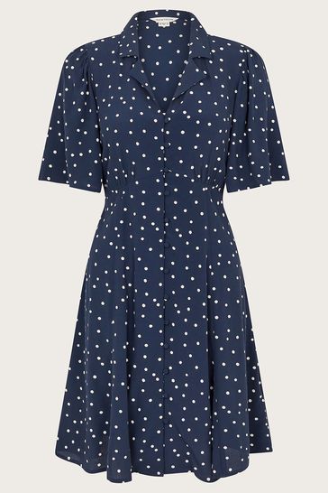 Monsoon oliver spot dress clearance