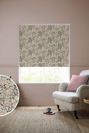 Emily Bond Blossom Pink Somerset Rose Made to Measure Roman Blind