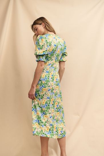 Buy Nobodys Child Green Luna Midi Emmeline Dress from the Next UK online shop
