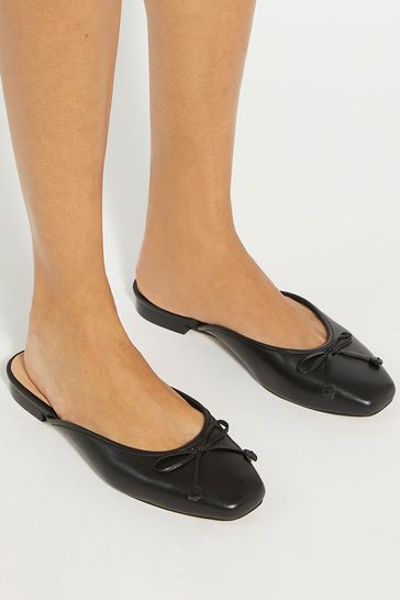 Dune London Black Haylas Ballerina Shoes