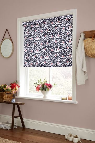 Cath Kidston Blue Marble Hearts Made to Measure Roller Blind