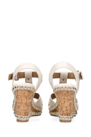 Carvela white wedge sandals shop