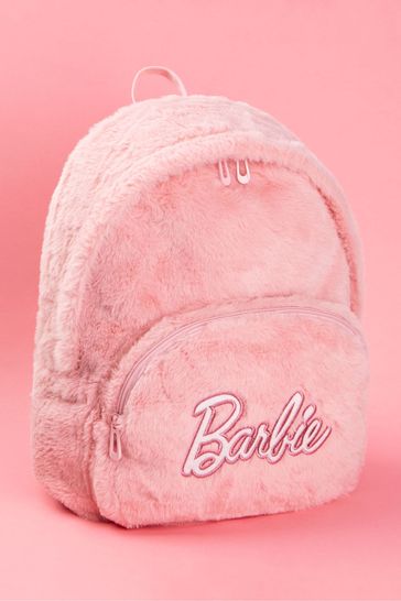 Buy Vanilla Underground Pink Barbie Furry Backpack from Next Bahrain