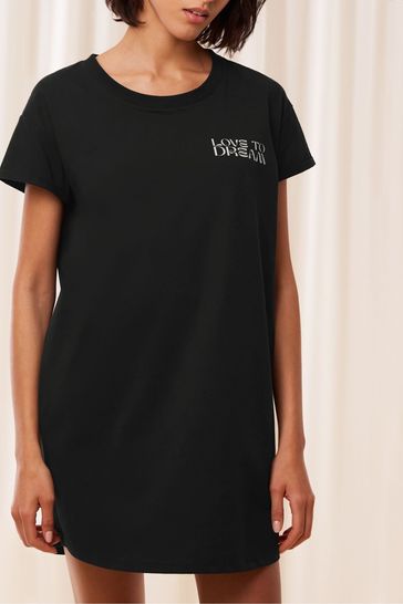 Buy Triumph Black 100 Cotton Nightdress from Next Bahrain