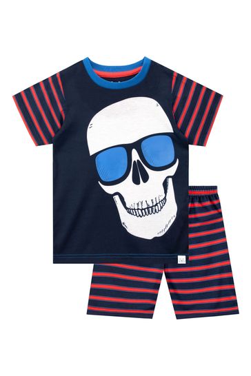 Harry Bear Black Skull Short Pyjamas