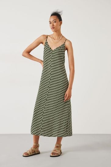 Hush Green Eloise Maxi Slip Dress