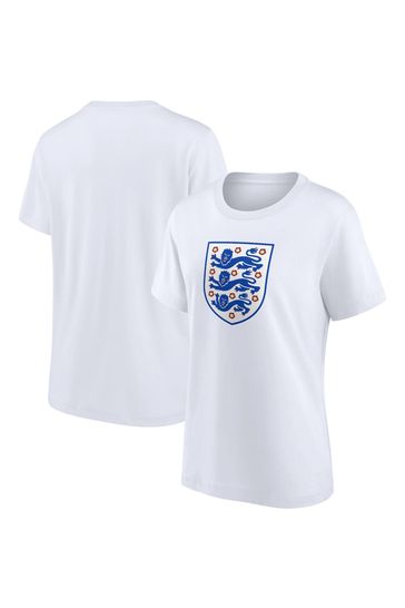 Buy Fanatics Womens Large 100 Cotton England Essentials Crest White T Shirt from Next Turkey