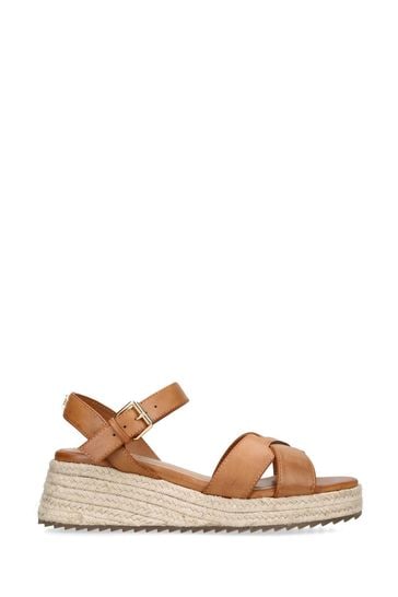 Kurt geiger brown wedges deals