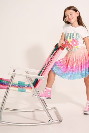 Hatley Pink Happy Sparkly Sequin Tulle Skirt
