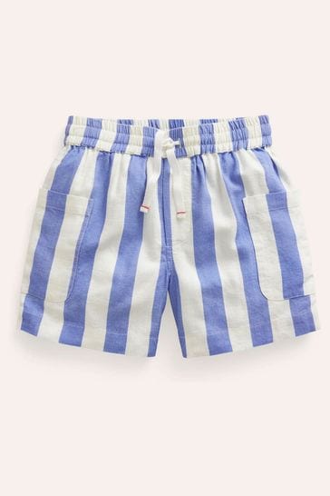 Boden Blue Stripe Pocket Shorts